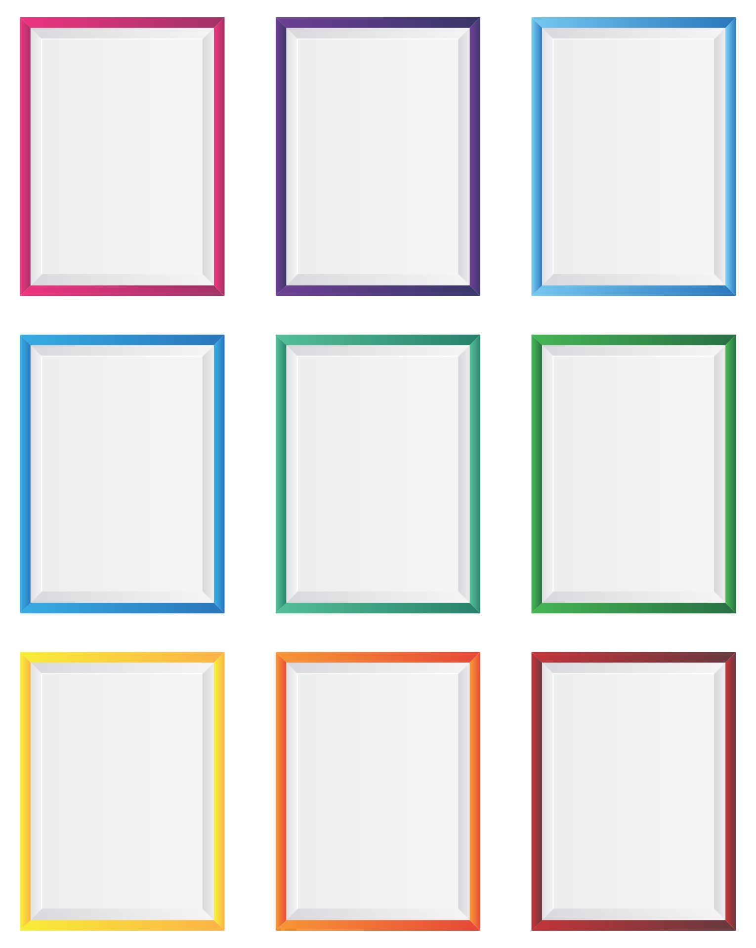 10 Best Picture Frame Template Printable Printablee