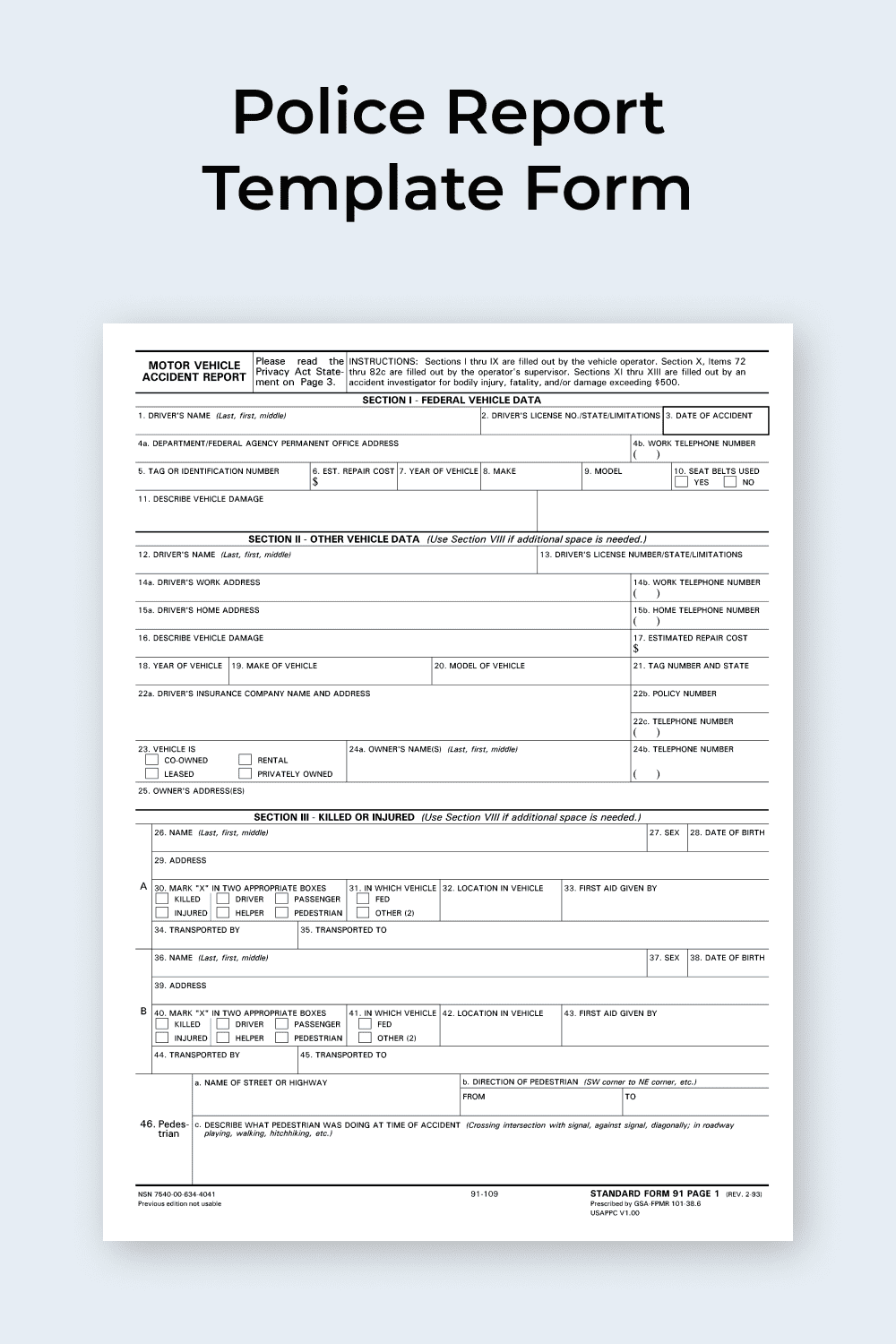 10 Best Police Report Templates For 2021 Free And Premium Templates MasterBundles