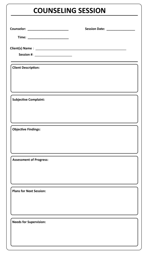 Free Printable Progress Notes Template