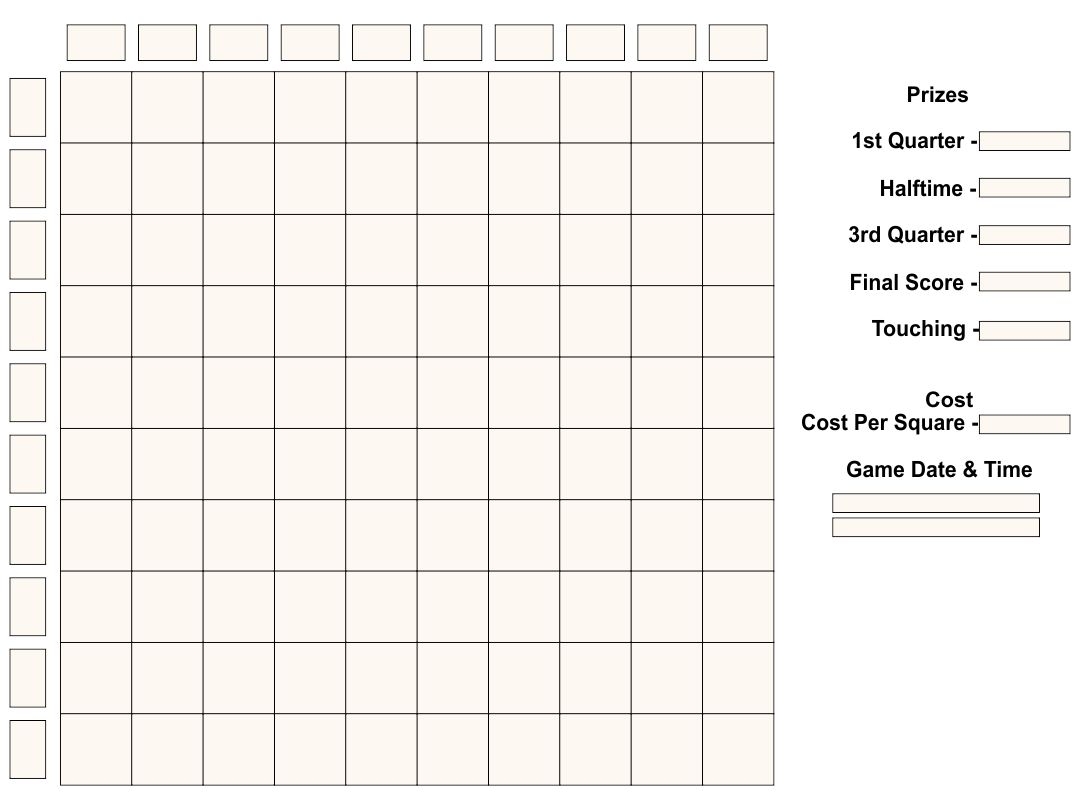 10 Best Printable Football Pool Grid Sheets Printablee