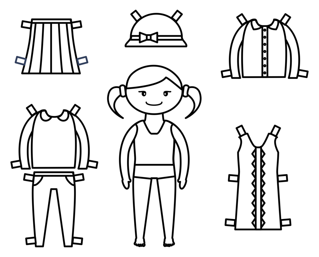 Printable Paper Doll Template