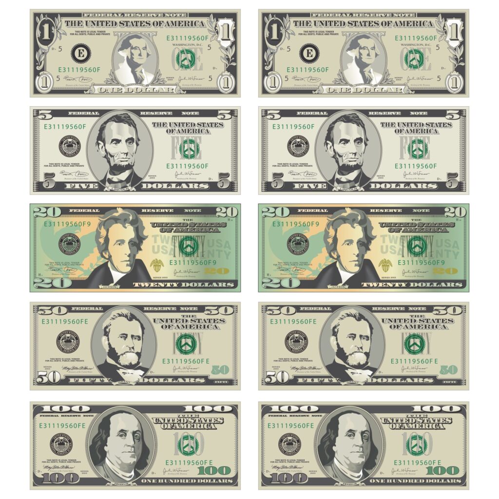 Printable Fake Money Template