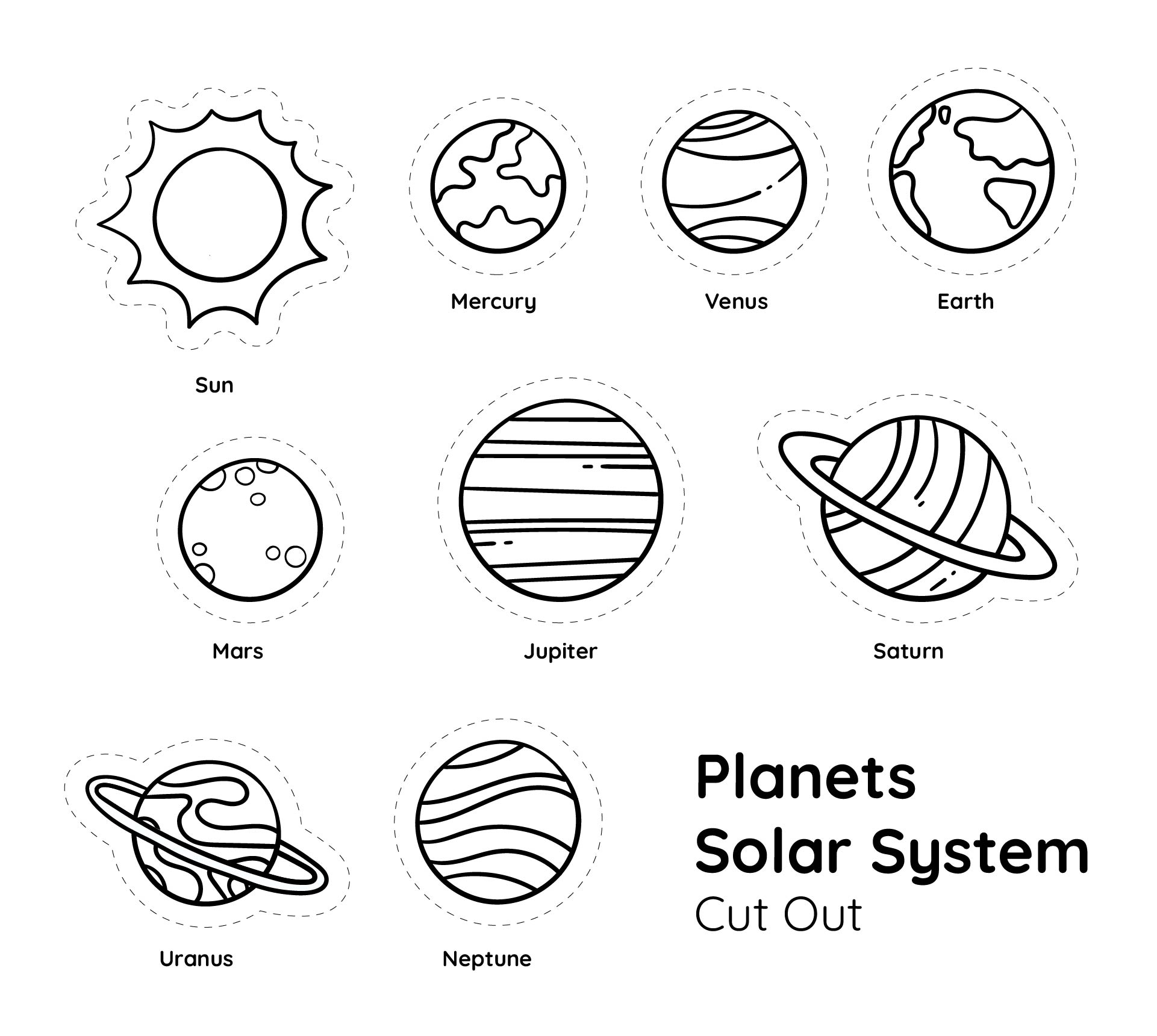 10 Best Printable Planet Cut Outs Printablee