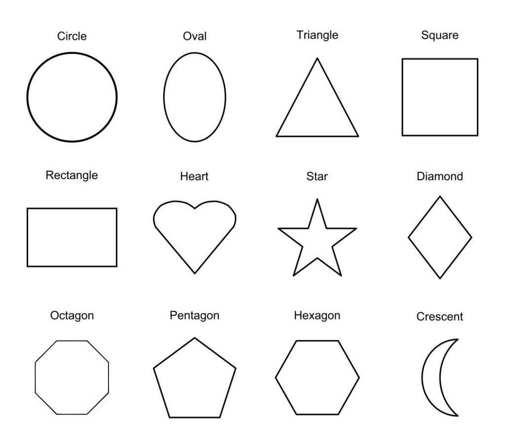 Shape Templates Printable