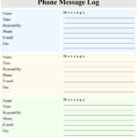 10 Best Printable Telephone Message Template Printablee