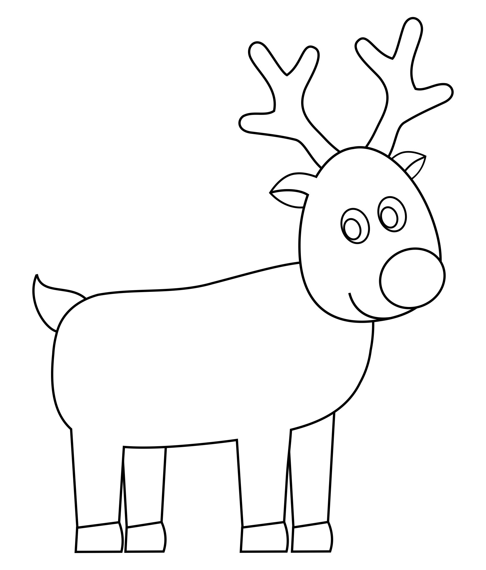 10 Best Reindeer Free Printable Faces Printablee