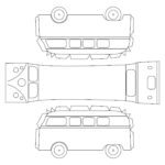 10 Best VW Bus Paper Template Printable Printablee
