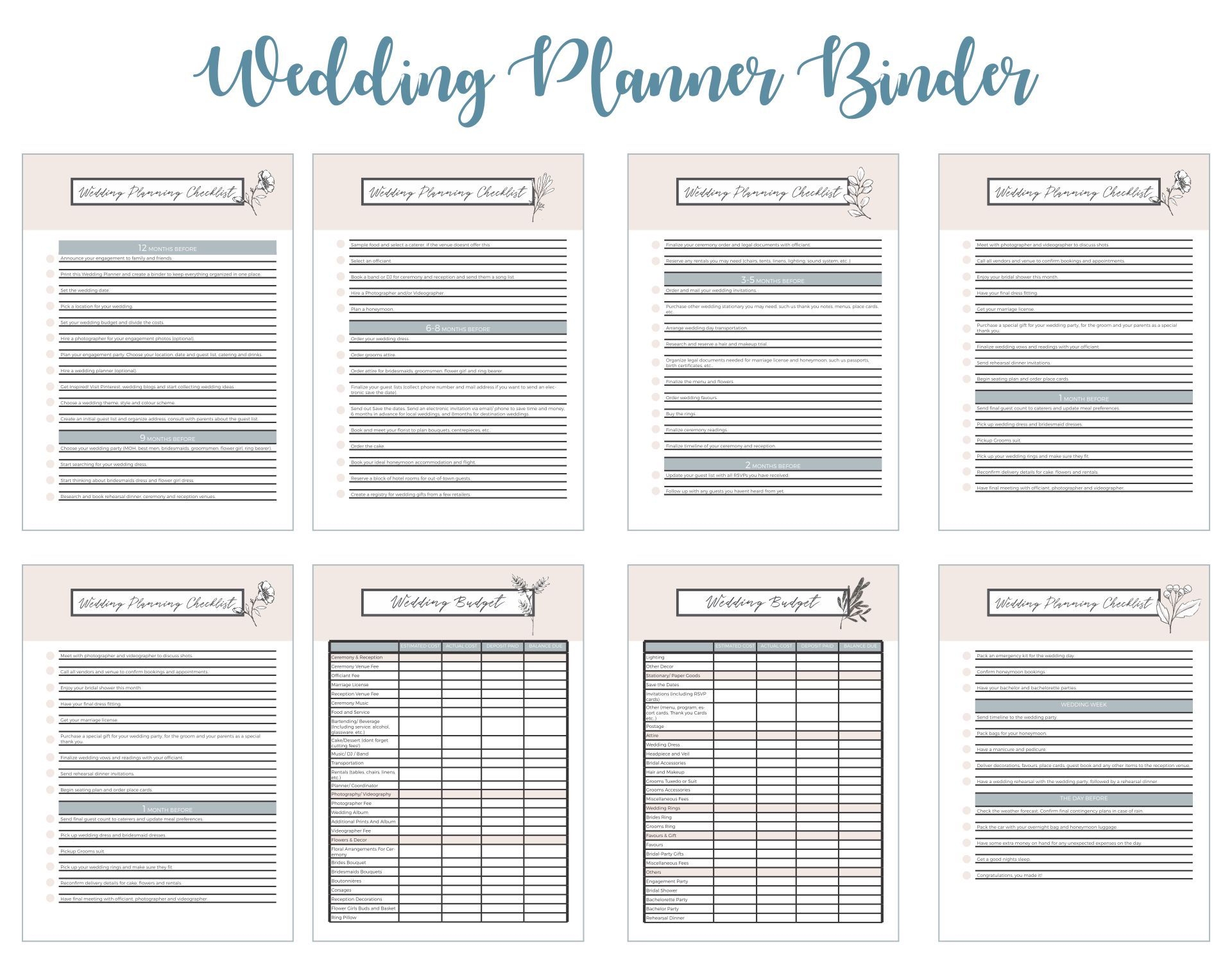 10 Best Wedding Planning Printables Free Wedding Planner Printables Wedding Planning Printables Wedding Planning