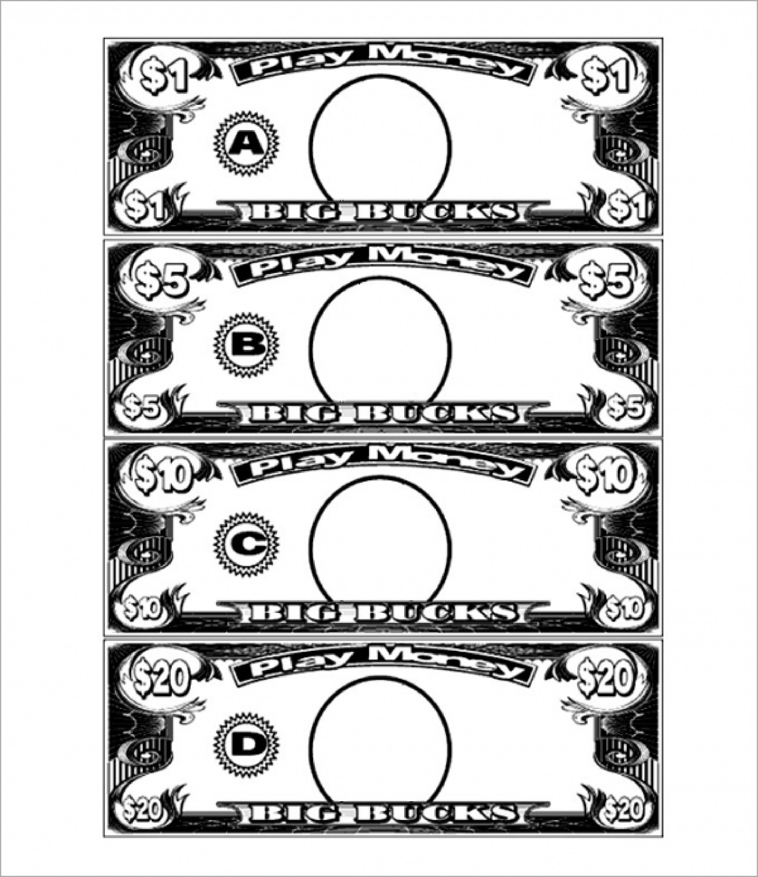 10 Bucks Play Money Template Looking For Printable Play Money 10 Dollar Bills Download This Printabl Play Money Template Money Template Printable Play Money