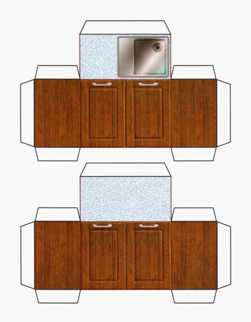 Cut Out Free Printable Dollhouse Furniture Templates