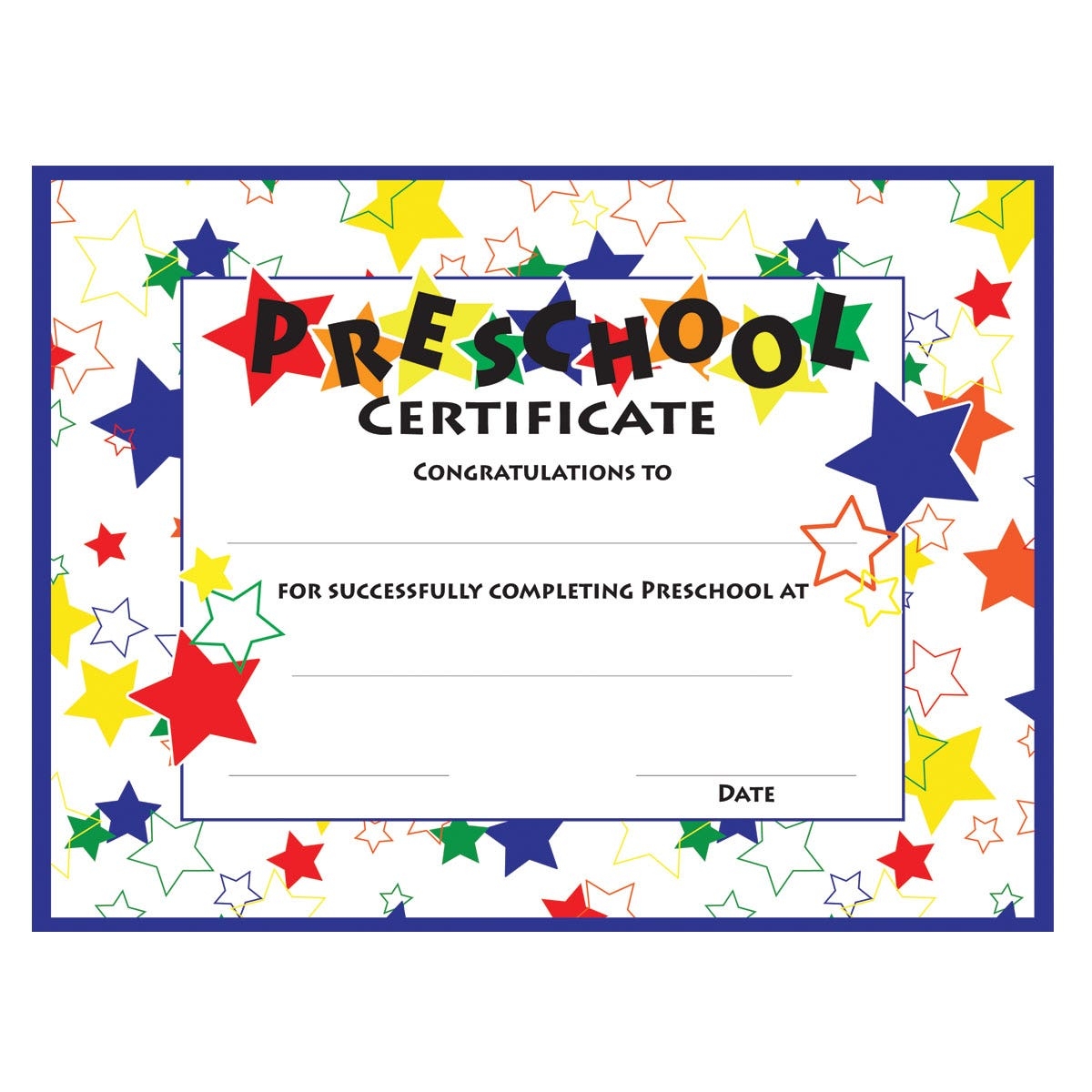 11 Preschool Certificate Templates PDF