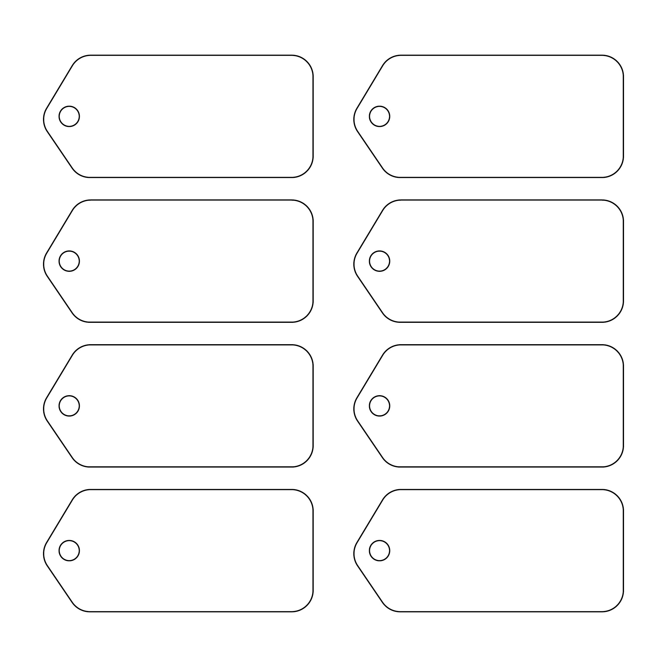 12 Best Free Printable Template For Gift Tags Printablee