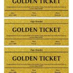 13 Editable Golden Ticket Templates Free Downloads