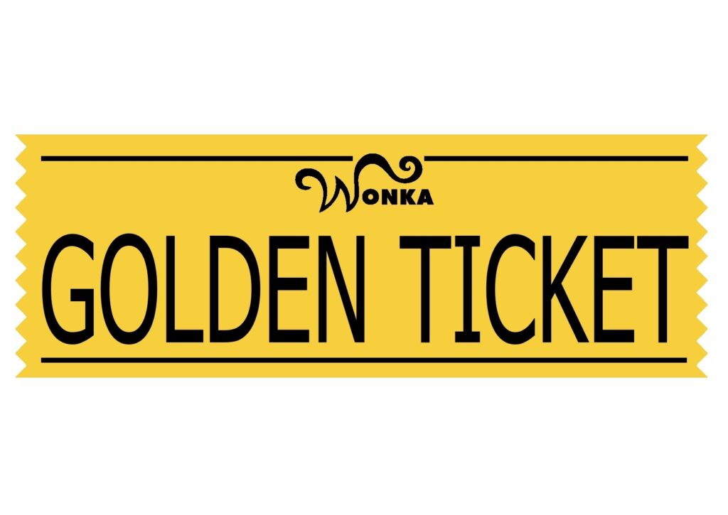 Golden Ticket Printable Template