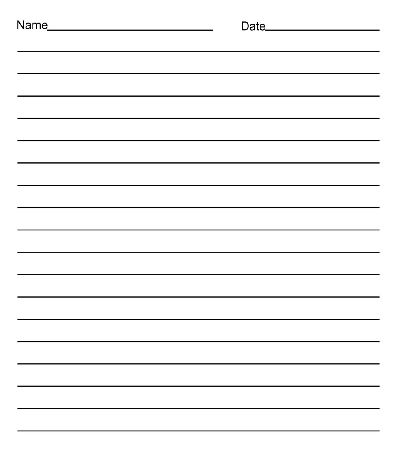 14 Best Free Printable Lined Writing Paper Template Printablee Fillable Form 2023