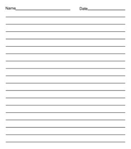 14 Best Free Printable Lined Writing Paper Template Printablee ...