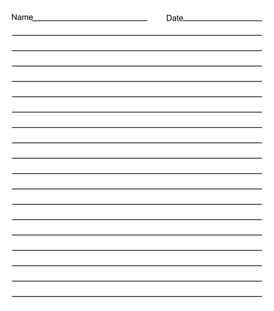 Writing Template Printable