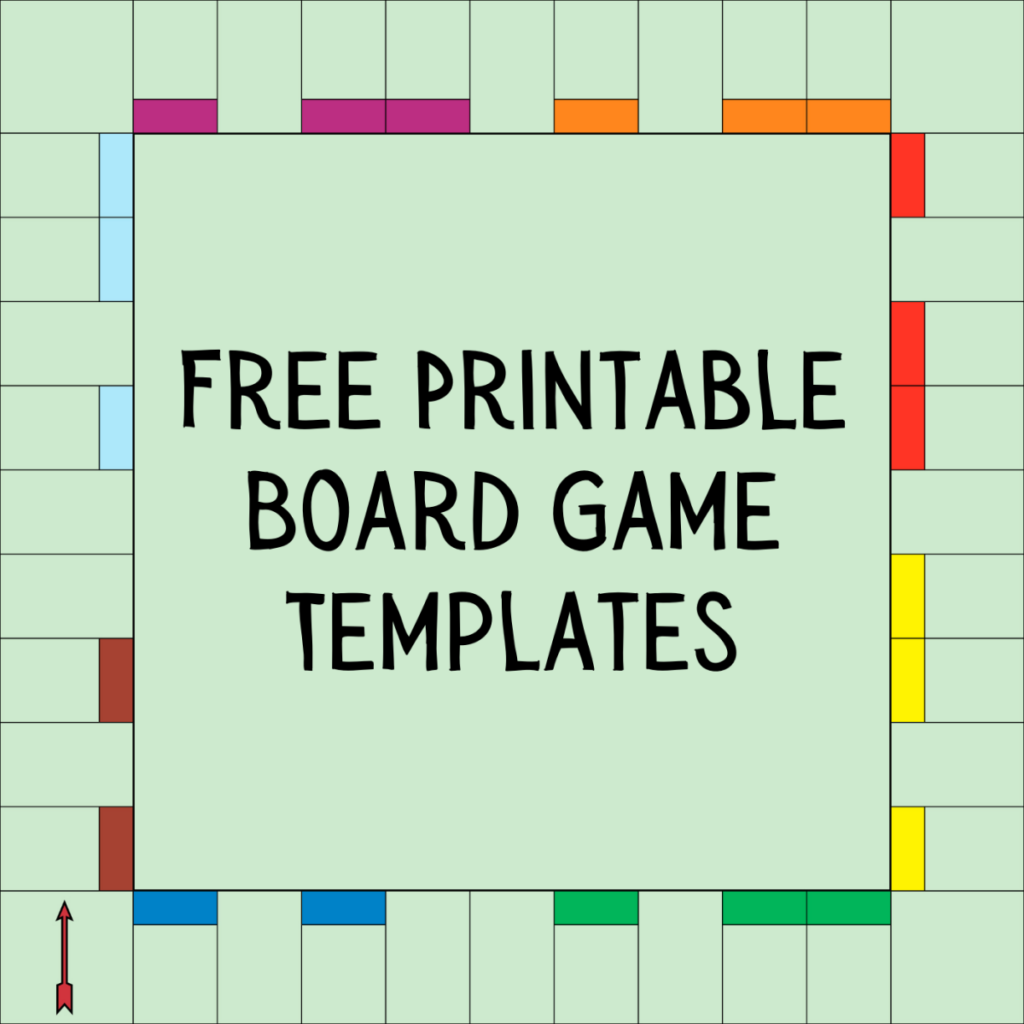 Free Printable Board Game Templates Pdf