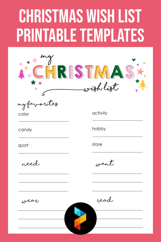 Free Printable Christmas Wish List Template