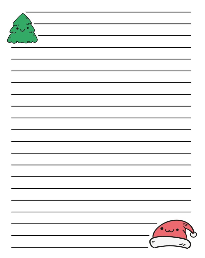 15 Best Christmas Writing Paper Template Printable Printablee