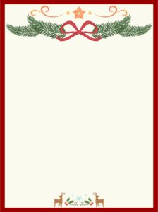 15 Best Free Printable Christmas Stationary Borders Printablee ...