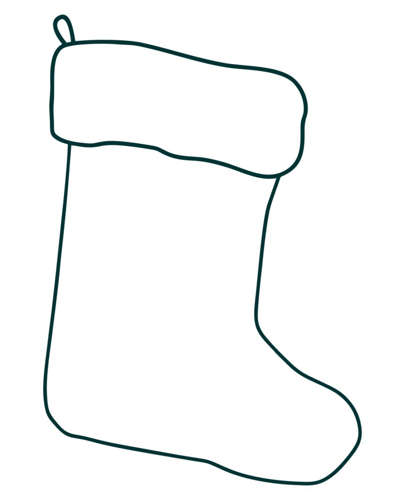 Template Print Free Printable Christmas Stocking Pattern