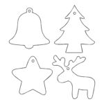 15 Best Printable Christmas Ornament Templates Printablee