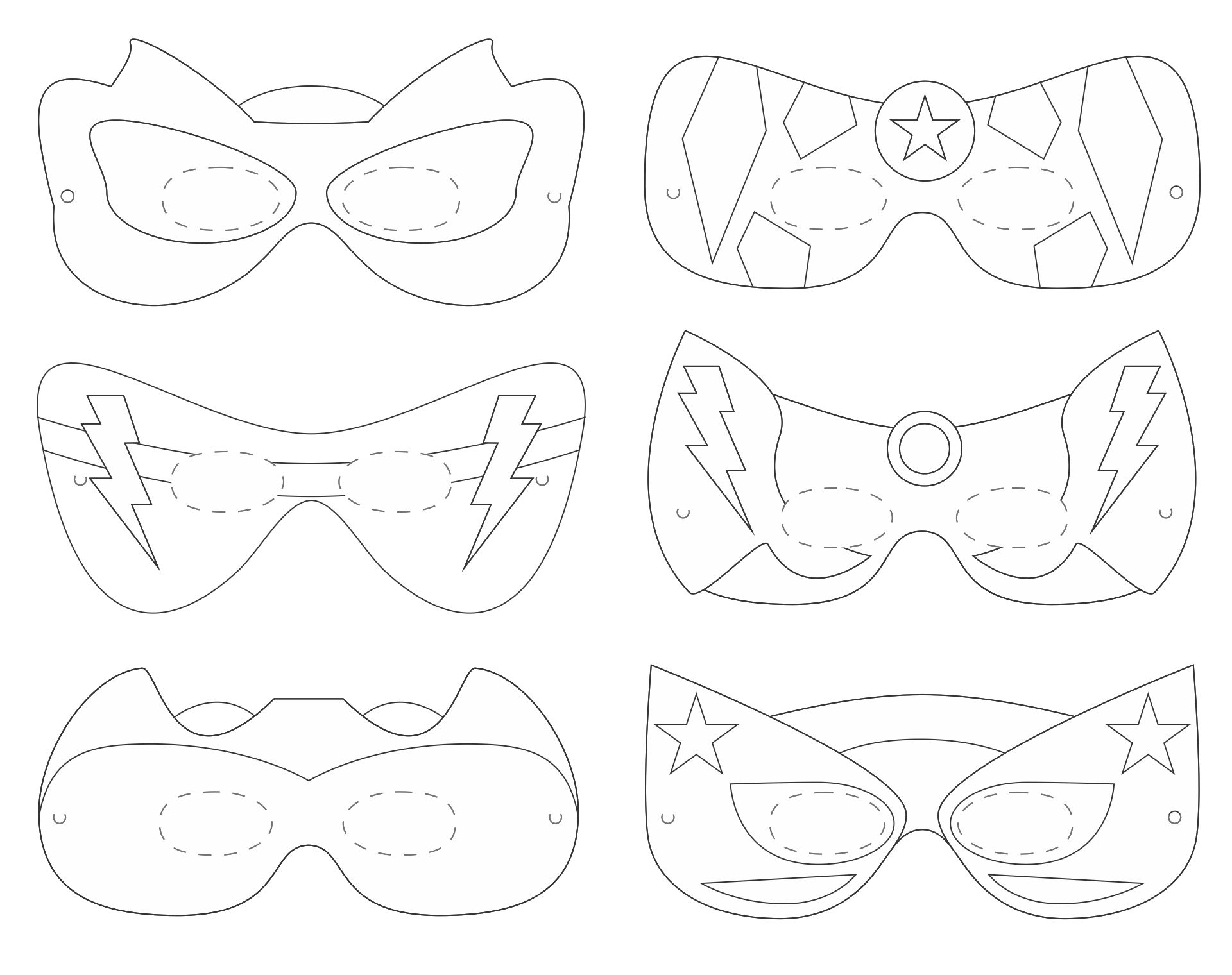 15 Best Printable Halloween Mask Patterns Printablee