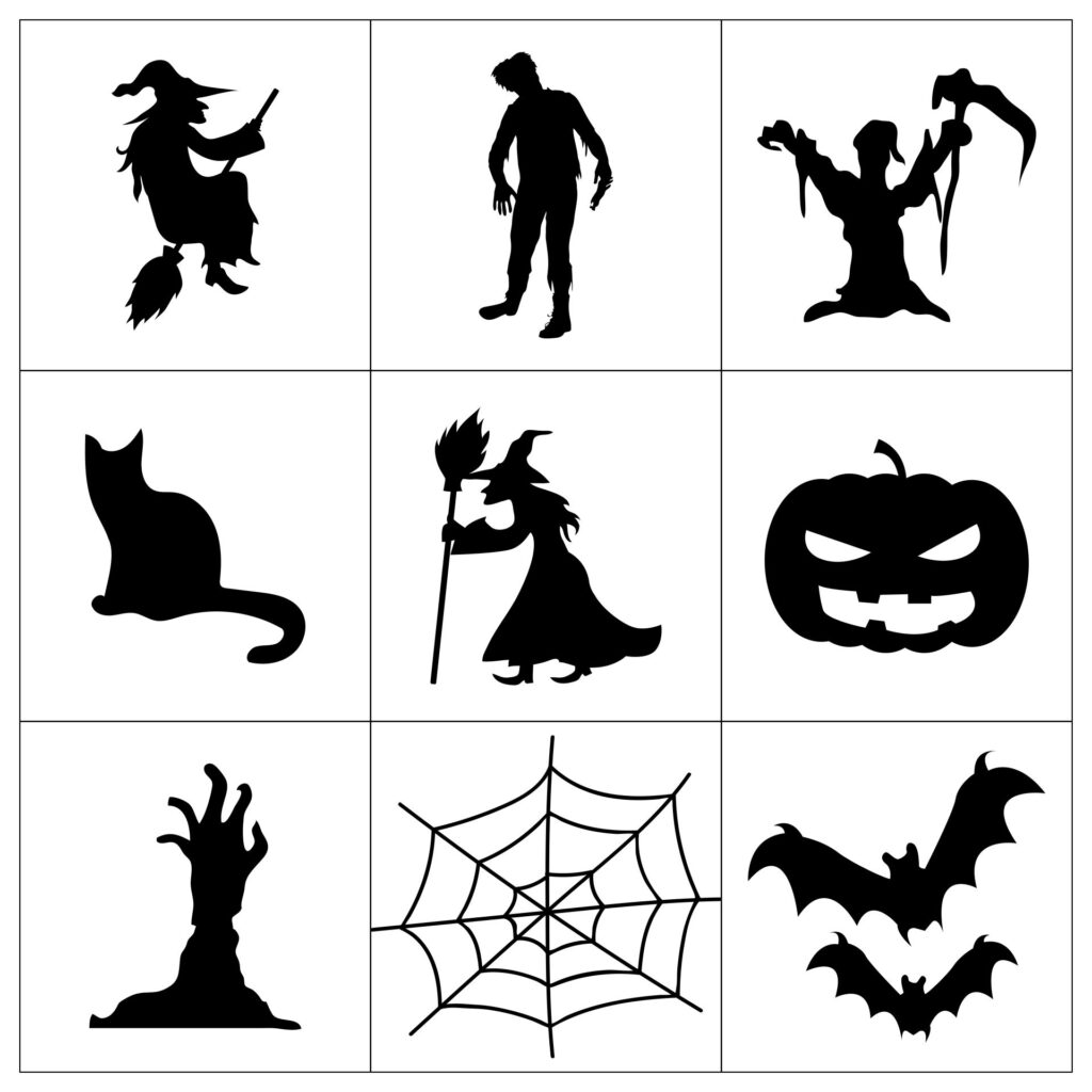 Cut Out Printable Halloween Templates