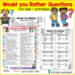 150 Would You Rather Questions For Kids Printable Fun With Mama