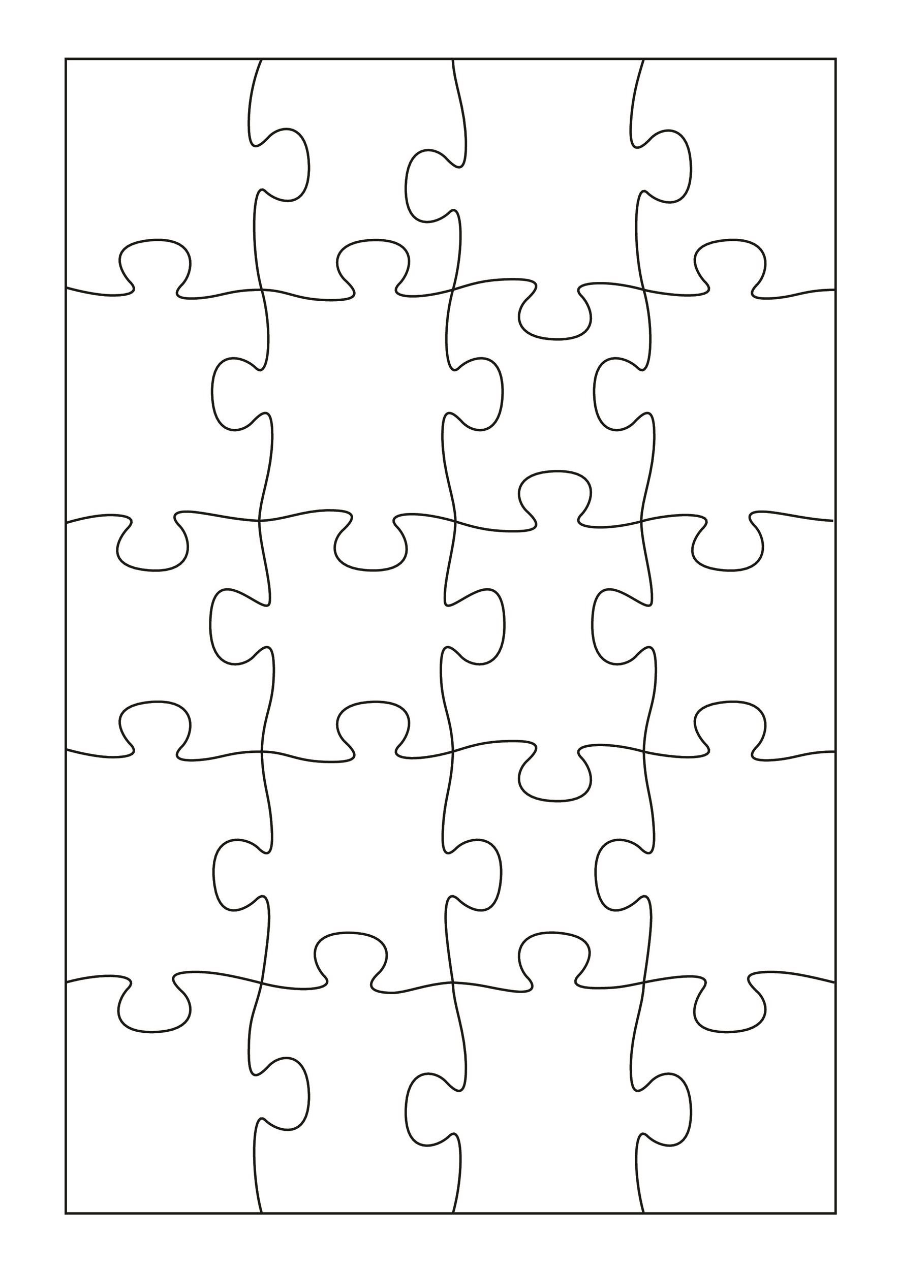 19 Printable Puzzle Piece Templates TemplateLab