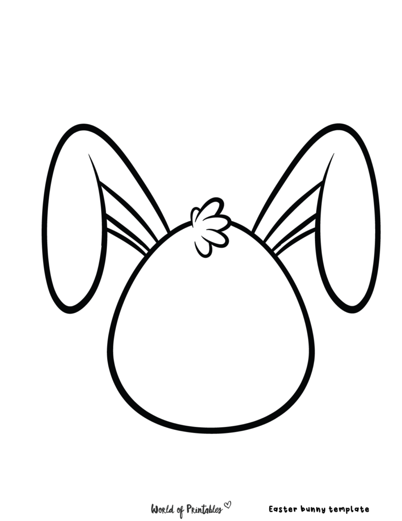 Easter Bunny Template Printable