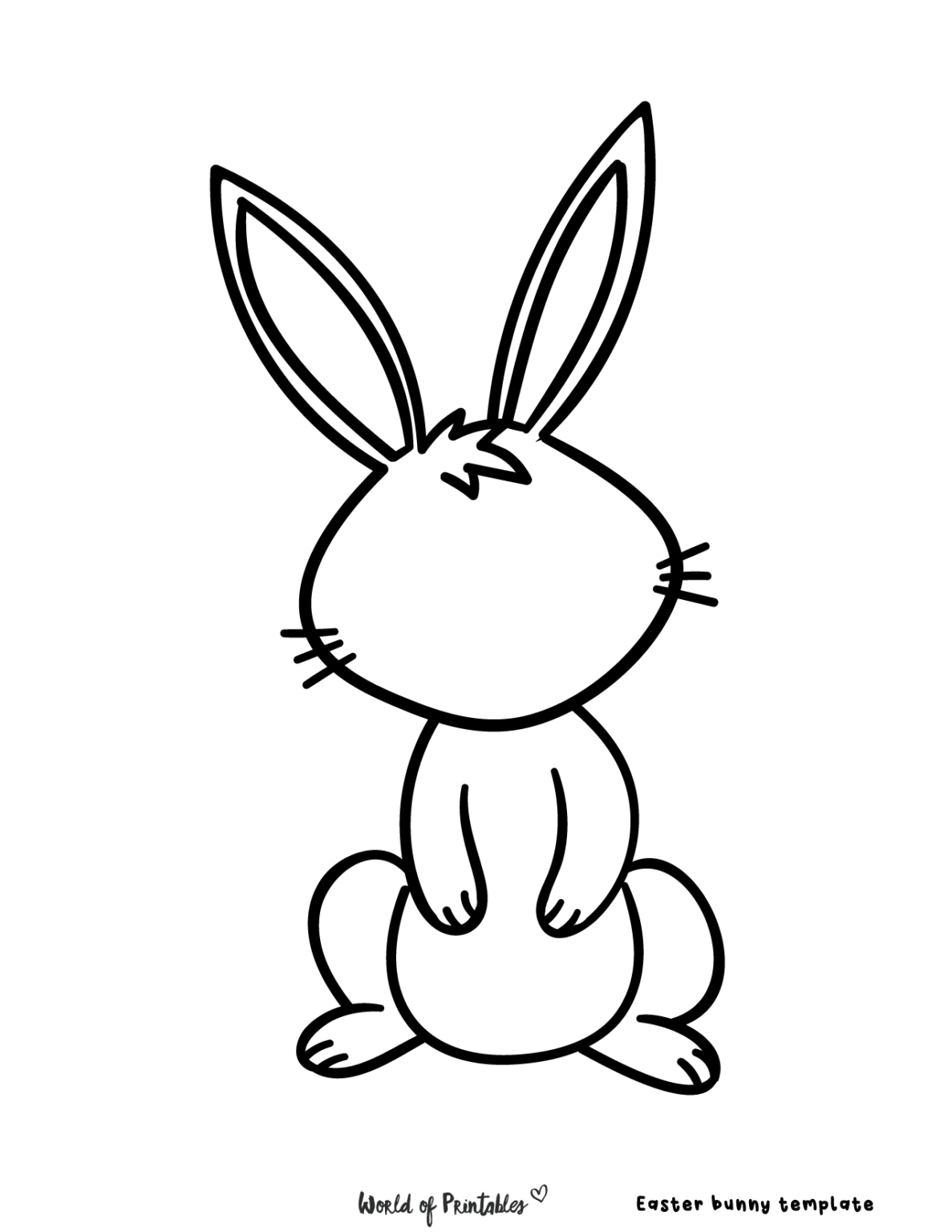 20 Best Easter Bunny Printables World Of Printables Fillable Form 2023