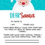 20 Free Printable Letter To Santa Templates World Of Printables