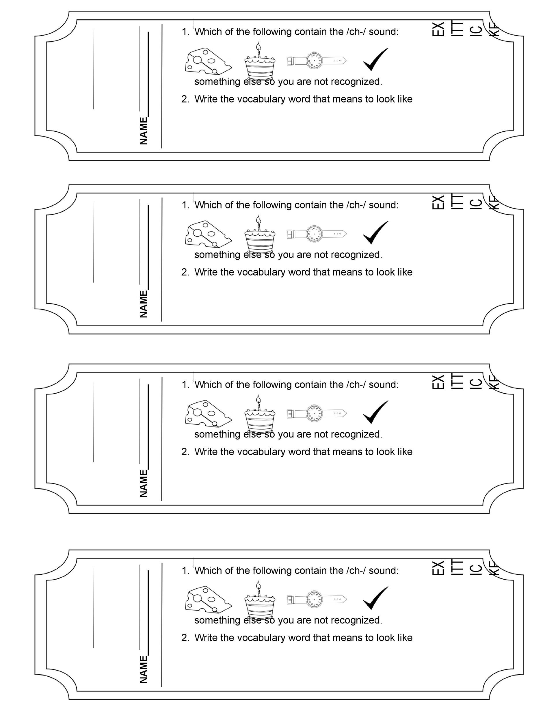 24 Printable Exit Ticket Templates Word PDF TemplateLab