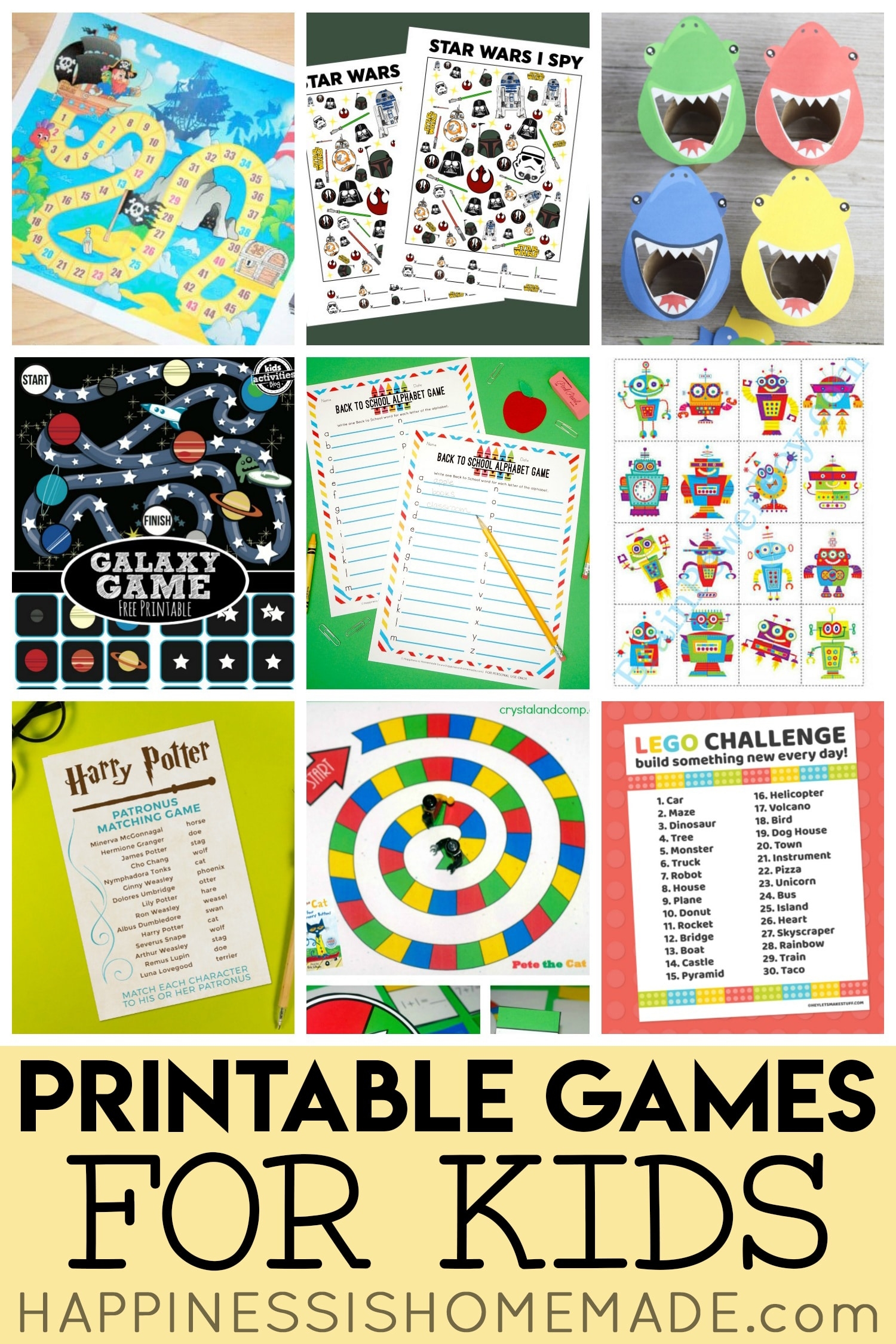 25 Fun Printable Games For Kids Happiness Is Homemade