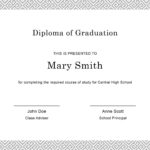 27 Real Fake Diploma Templates High School College Homeschool