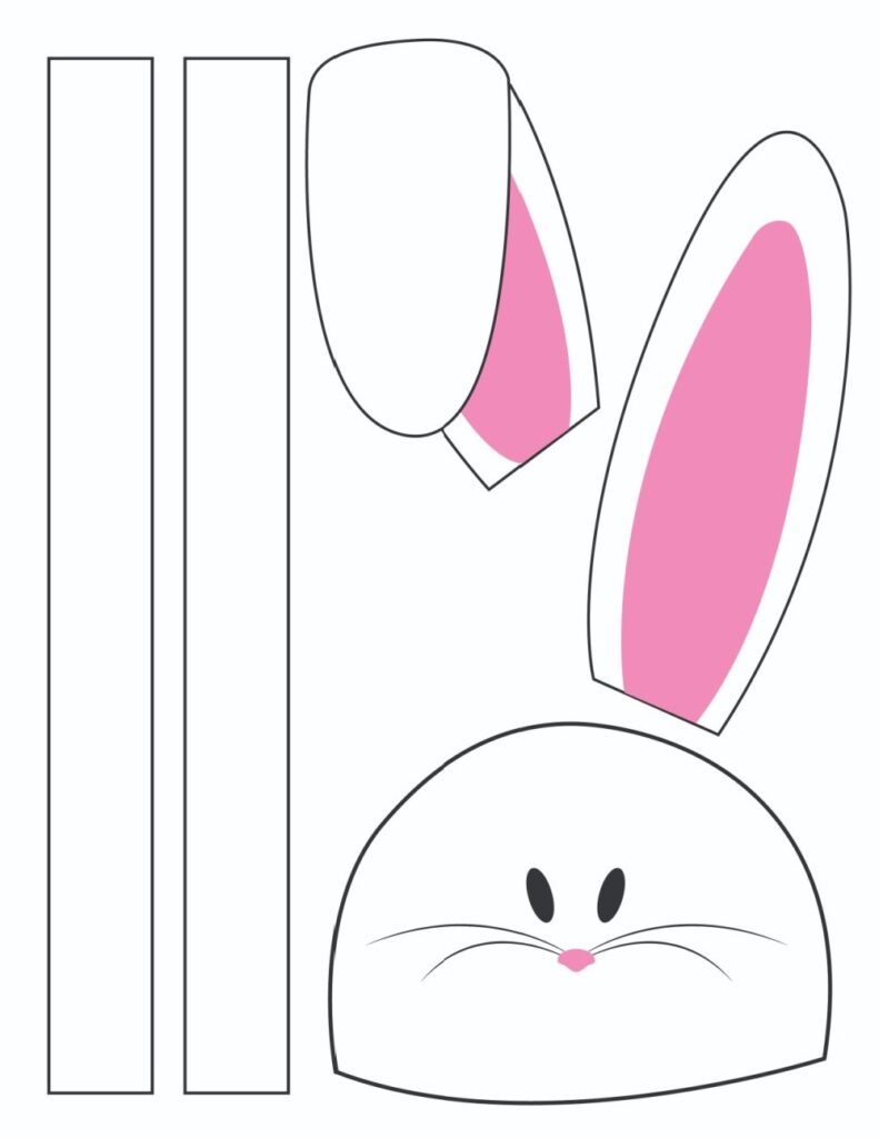 Printable Easter Bunny Craft Template