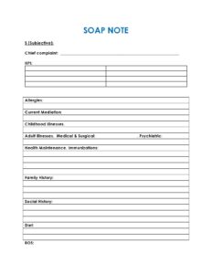 30 Blank SOAP Note Templates Examples TemplateArchive - Fillable Form 2023