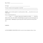 30 Day Notice To Vacate Texas Pdf Fill Online Printable Fillable Blank PdfFiller