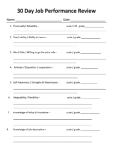 30 Day Review Template Fill Online Printable Fillable Blank PdfFiller 30 Day Review Template Fill Online Printable Fillable Blank PdfFiller