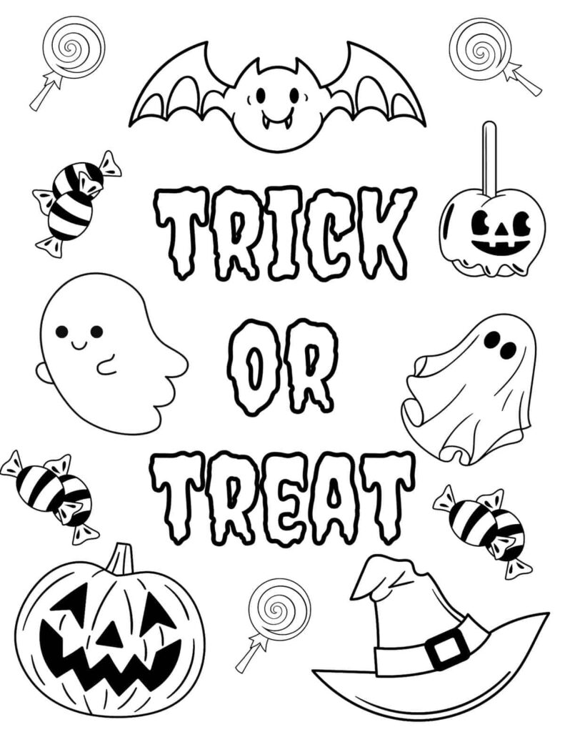 30 Free Halloween Coloring Pages For Kids Adults Prudent Penny Pincher ...