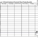 35 Editable Homeschool Schedule Templates FREE
