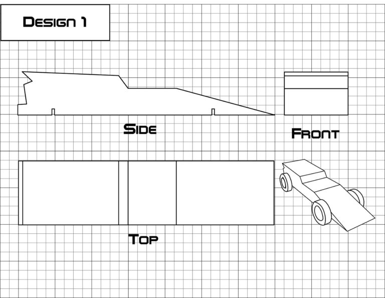 39 Awesome Pinewood Derby Car Designs Templates TemplateLab - Fillable ...