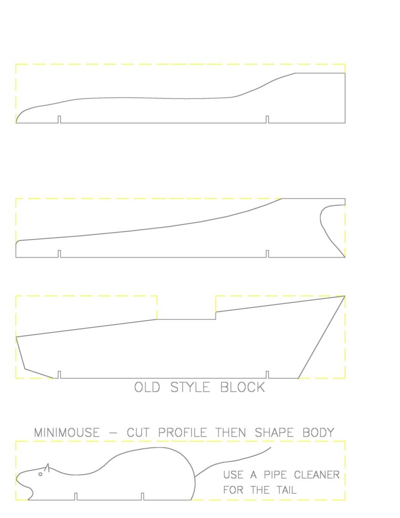 Pinewood Derby Car Printable Templates