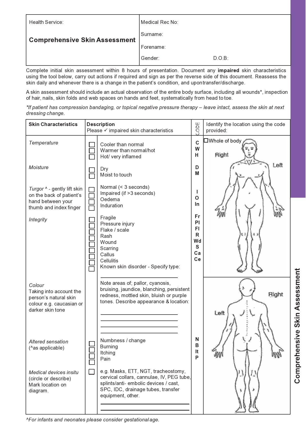 39 Printable Nursing Assessment Forms Examples 