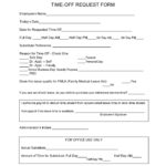 40 Effective Time Off Request Forms Templates TemplateLab