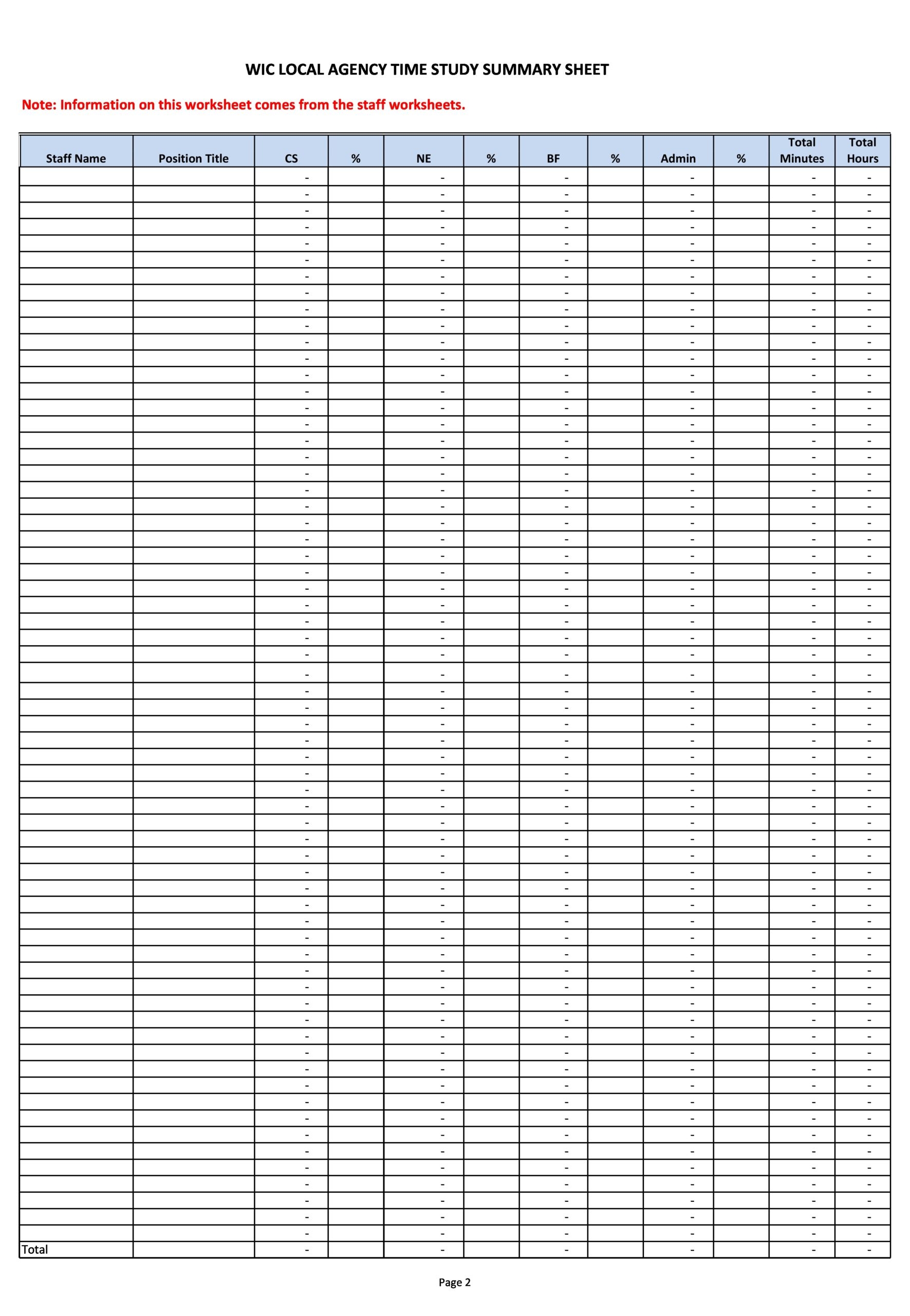 40 Useful Time Study Templates Excel Word TemplateLab