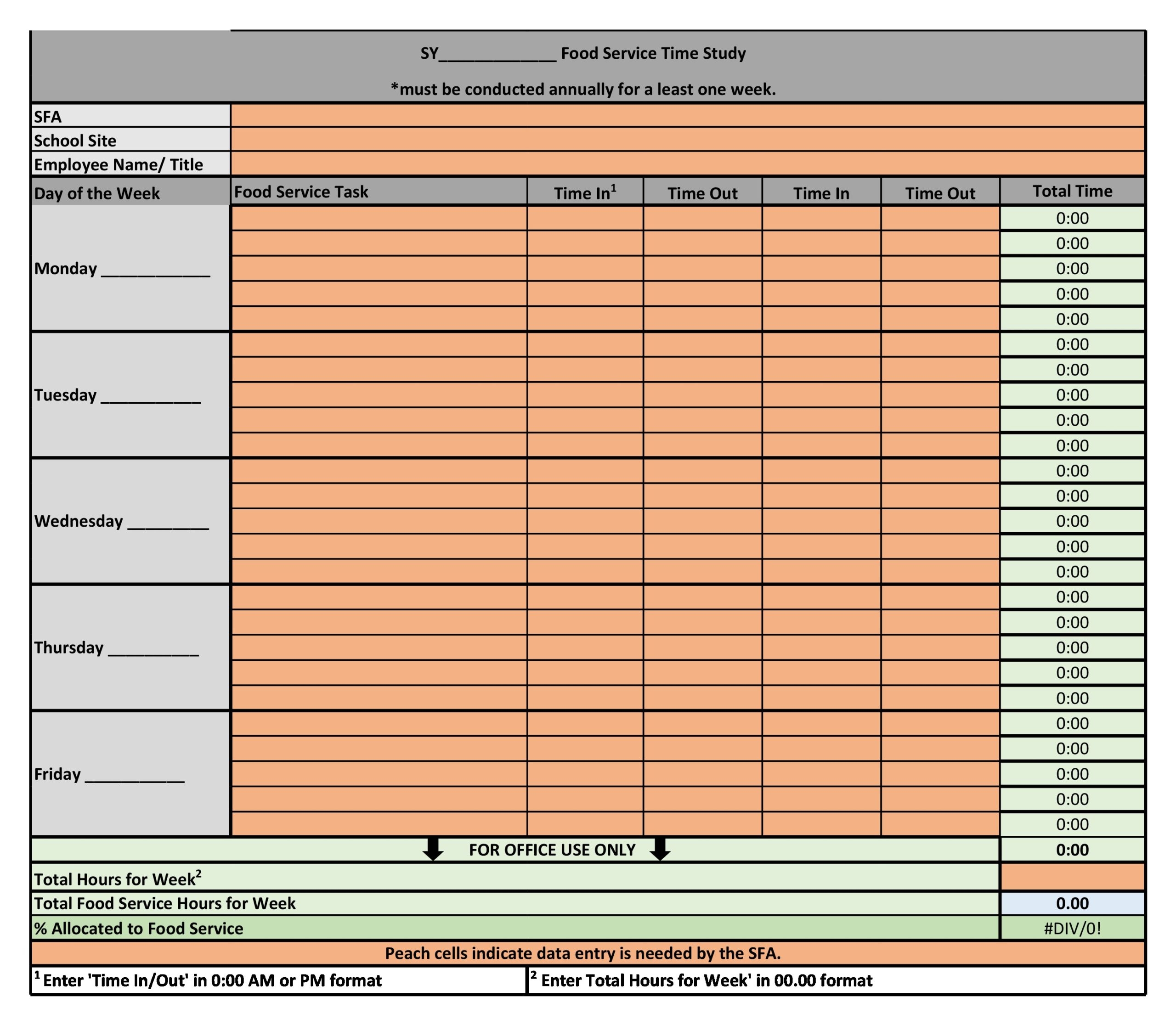 40 Useful Time Study Templates Excel Word TemplateLab