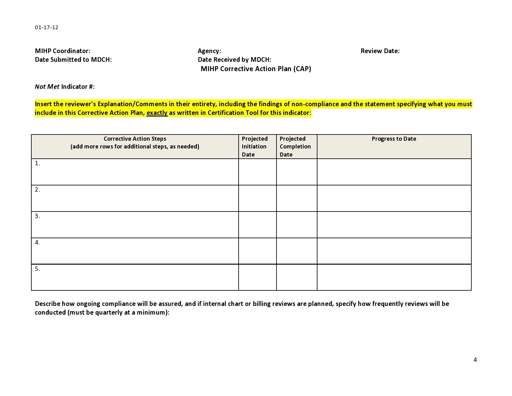 44 Best Corrective Action Plan Templates Word Excel 